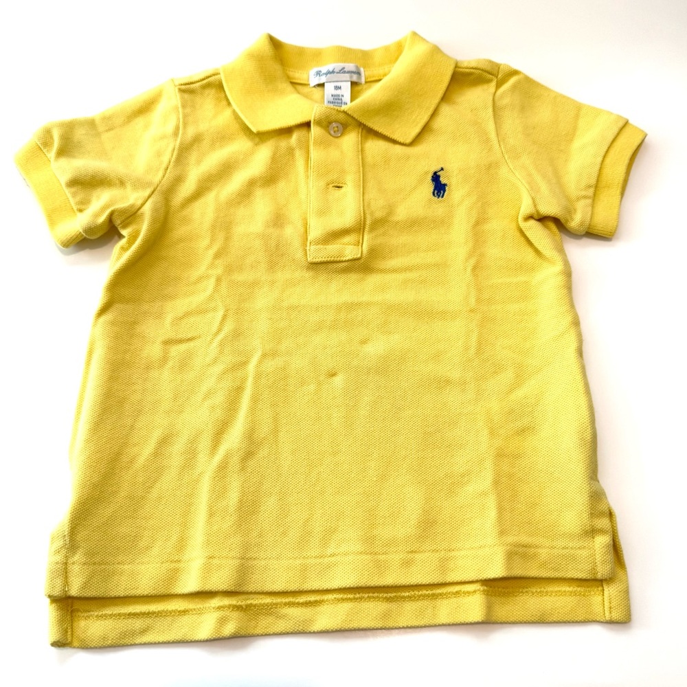Ralph Lauren Baby 18 months - Yellow Polo Shirt